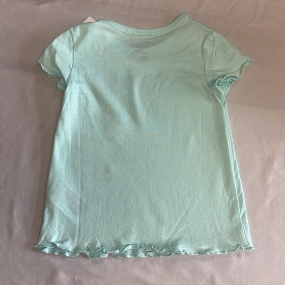 Carter's - NWT - Aqua Zebra Print Kids T-Shirt - Picture 3 of 3
